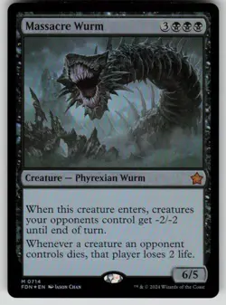 Massacre Wurm Foil M Foundations 714 NM - Image 1