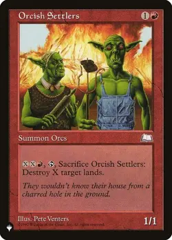 Orcish Settlers x1 1x Mystery Booster 2 NM MTG - Image 1