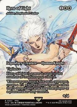 1x Hero of Light (Adeline, Resplendent Cathar) ~~ Borderless NM-Mint, English Fi - Image 1