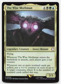 The Wise Mothman 4 Mythic Universes Beyond: Fallout Magic: The Gathering Foil NM - Image 1