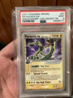 PSA 9 2007 Rayquaza Pokemon Championships Promo Beautiful - Image 2