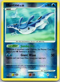 Mantine 29/123 Reverse Holo Rare Mysterious Treasures MP - Image 1