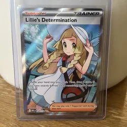 Pokemon Lillie’s Determination 169/132 Mega Evolutions Trainer Holo - Image 1