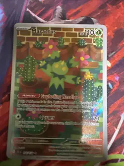 Pokemon TCG Maractus Holo Illustration Card 160/159 Journey Together - Image 1