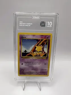 2000 Pokemon Abra Base Set 2 TAG 10 Highest Rank 🔥 - Image 1