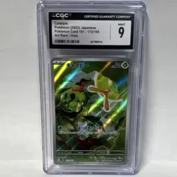 Pokemon Caterpie Sv2a Card 151 172/165 Art Rate CGC 9 MINT 2023 Japanese - Image 1