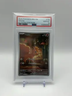 2025 POKEMON MEG EN-MEGA EVOLUTION ILLUSTRATION RARE #138 VULPIX PSA 10🔥 - Image 1