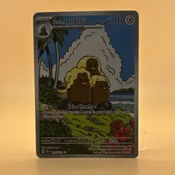Pokemon Alolan Dugtrio Card 208/191 Sv08: Surging Sparks Holo Illustration Rare… - Image 1