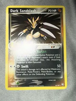 Pokemon TCG Dark Sandslash 18/109 Rare Regular 70HP EX Team Rocket Returns NM - Image 4