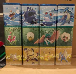 12x Pokemon TCG Stacking Tins Lot EMPTY for Storage Grass Water Lightning NEW - Image 1