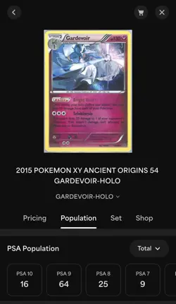 Pokemon Gardevoir 54/98 XY Ancient Origins Holo Rare TAG 10 Gem Mint - RANK #1 - Image 4
