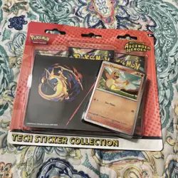 Pokemon TCG Ascended Heroes 3 Pack Blister Charmander Tech Sticker Collection - Image 1