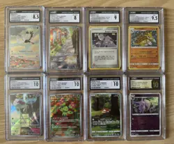 Pokemon Tcg Graded Slabs Lot Of 8 Graded Cards CGC Slabs - Image 1