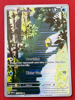 Psyduck 175/165 Holo Illustration Rare Scarlet & Violet 151 Pokemon Card NM - Image 1
