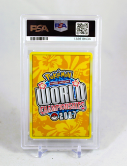 2007 POKEMON WORLD CHAMPIONSHIPS PROMO LEGEND ASCENT #97 RAYQUAZA EX PSA 8 - Image 3