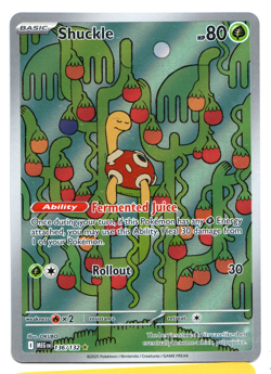 Pokemon Shuckle 136/132 Me01: Mega Evolution Holo Illustration Rare Mint - Image 1