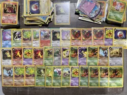 Huge Collection Bulk Lot of 200 Jungle/Team Rocket/ 1st ed Pokemon Cards Vintage - Image 2