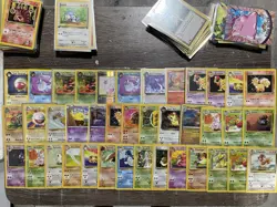 Huge Collection Bulk Lot of 200 Jungle/Team Rocket/ 1st ed Pokemon Cards Vintage - Image 3