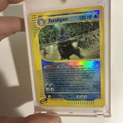 Pokemon Reverse Holo eReader Feraligatr- Expedition- 47/165- LP - Image 2