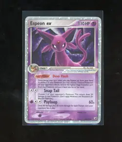 2005 Pokemon EX Unseen Forces Espeon EX Holo Foil Rare 102/115 - Image 1