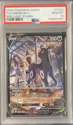 PSA 10 UMBREON V TG22/TG30 Pokemon Sword & Shield Brilliant Stars Pokemon TCG - Image 1