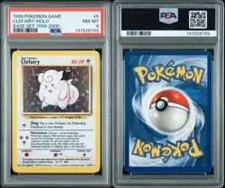 1999 Pokemon Base Set Clefairy Holo Rare 4th Print 5/102 - Pop 41 - PSA 8 - Image 2