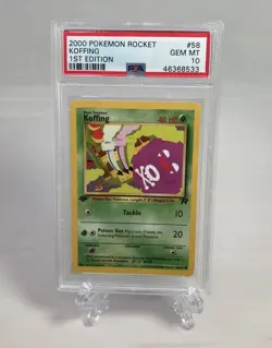 2000 Pokemon Rocket 1st Edition #58 Koffing PSA 10 GEM MINT - Image 1