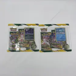 Two Factory Sealed Pokemon TCG Evolving Skies 3-Pack Blister Booster - Image 1