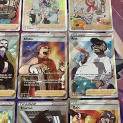 Pokemon TCG | English Sword & Shield Full Art Trainer SR X9 Card Bundle - Image 5