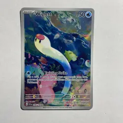 Wiglett 206/198 SV1 Base Set Illustration Rare Full Art Holo Pokemon Card NM - Image 1