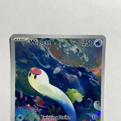 Wiglett 206/198 SV1 Base Set Illustration Rare Full Art Holo Pokemon Card NM - Image 2