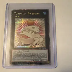 Toadally Awesome Quarter Century Secret Rare RA03-EN040 1st Edition Yu-Gi-Oh! - Image 1