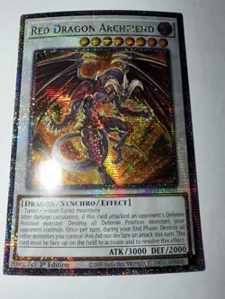 Yu-Gi-Oh! Red Dragon Archfiend Quarter Century Secret Rare Card MP24-EN025 - Image 1