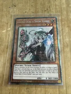 YUGIOH GHOST OGRE & SNOW RABBIT STAMP STARLIGHT RARE NM RA05-EN131 - Image 1