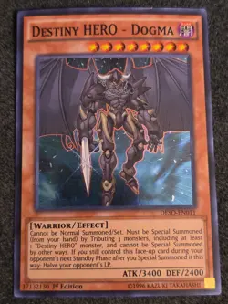 1x (VLP) Destiny HERO - Dogma - DESO-EN011 - Super Rare - 1st Edition YuGiOh - Image 1