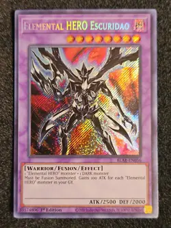 Yugioh Elemental Hero Escuridao BLAR-EN056 1st Edition NM - Image 1