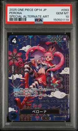 One Piece Perona Card PSA10 OP06-093 Trading Card Collectible Special Alt Art - Image 1