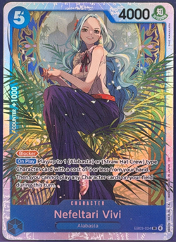 Nefeltari Vivi SR Alt Art EB03-024 Heroines Edition One Piece TCG English NM - Image 1