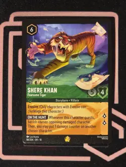 Disney Lorcana Shere Khan Fearsome Tiger 88/204 Whispers In The Well Non Foil - Image 1