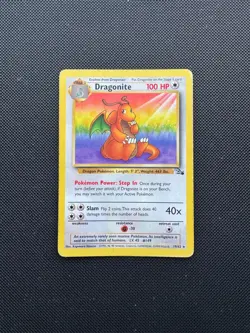 Dragonite 19/62 – Fossil Non-Holo Rare – Pokemon WOTC – MP - Image 1
