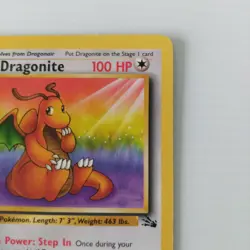 Dragonite 19/62 Fossil Set Non Holo Rare WOTC Pokemon Card LP - Image 3