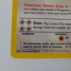 Dragonite 19/62 Fossil Set Non Holo Rare WOTC Pokemon Card LP - Image 5