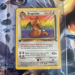 1st Edition Dragonite 19/62 Fossil Non Holo Rare Pokemon Card - Image 1