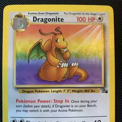 Pokemon Bundle - Dragonite 19/62 Non Holo Rare Fossil WOTC - Excellent - Image 2
