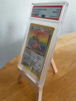 1st Edition Dragonite 19/62 Fossil Non Holo Rare Pokemon Card PSA 8 - Image 3
