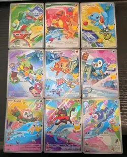 Pokemon TCG First Partner Illustration Collection 2026 Promos Full Set 9 Cards - Image 1