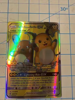 Custom Raichu&alolan Raichu Gx Fun Fan Art (Custom Made Card) Pokemon Card - Image 1