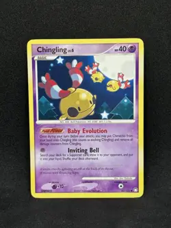 Pokemon TCG Chingling Card 42/123 Mysterious Treasures Non-Holo LP - Image 1
