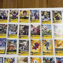Digimon Assorted 45 cards Lot of Collectible Cards - Image 3
