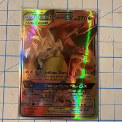 Pocket Monsters Charizard&braixen Gx Fun Fan Art Pokemon Card - Image 2